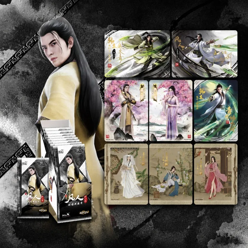 Cartes de collection authentiques KAYOU Mortal Cultivation Biography, série Ask Dao, cartes de personnages Han Li, album, IP Xianxia