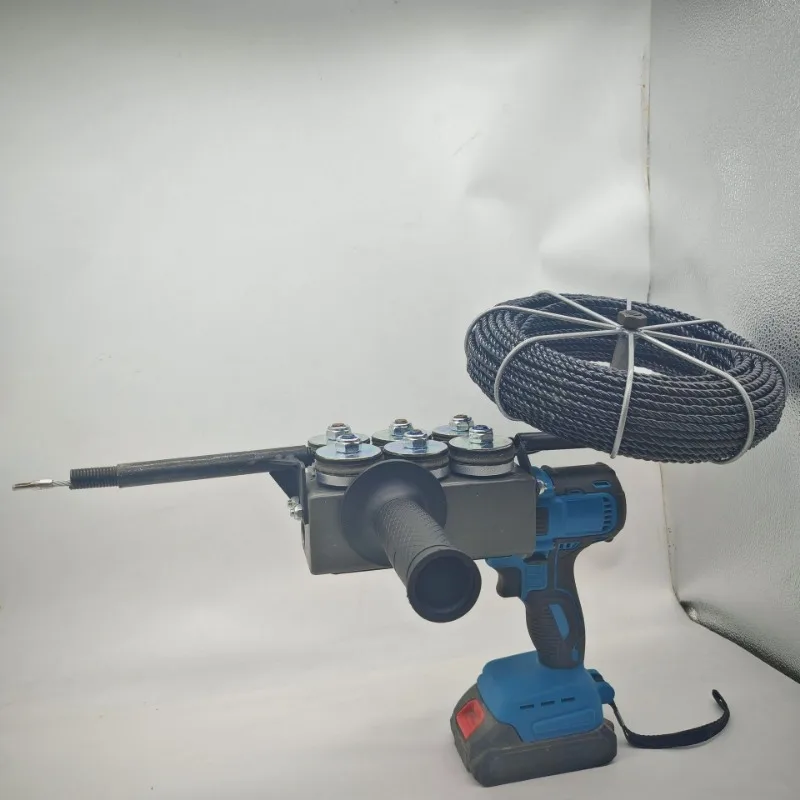 Electrician through wall and pipe, labor-saving wiring tool Lithium battery threader, electric wire drawing machine