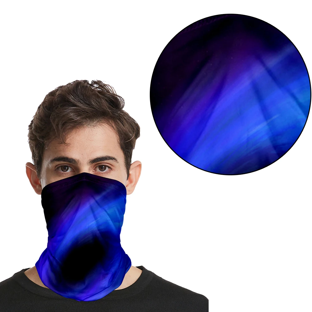 

Sky Pattern Face Neck Scarf Silk Outdoor Headband Elastic Windproof For Climbing Cycling Hiking Travel Sport