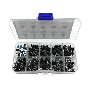 10 값 180pcs 촉각 푸시 버튼 스위치 미니 순간 전술 키트 Arduino 스위치를위한 DIY 6*6 4.3mm ~ 13mm 딥 4p 10 최고의 판매 스위치 Arduino -№5