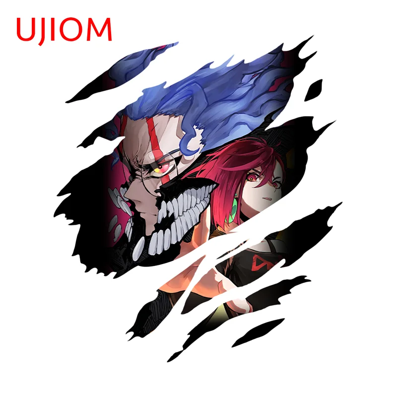 UJIOM Anime Okarun Momo Tear Wall Stickers Cool Solar Panel Trunk Veneer Skateboard Decals Practical Vinyl House Decoration