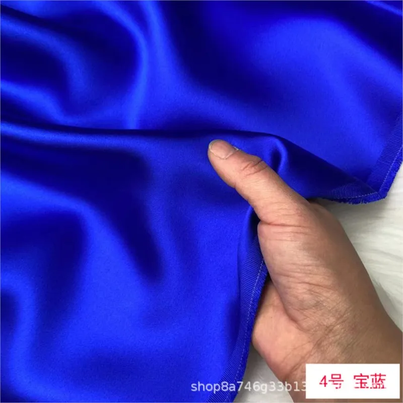 40 momme heavy silk plain crepe satin cheongsam dress fabric bedding embroidery