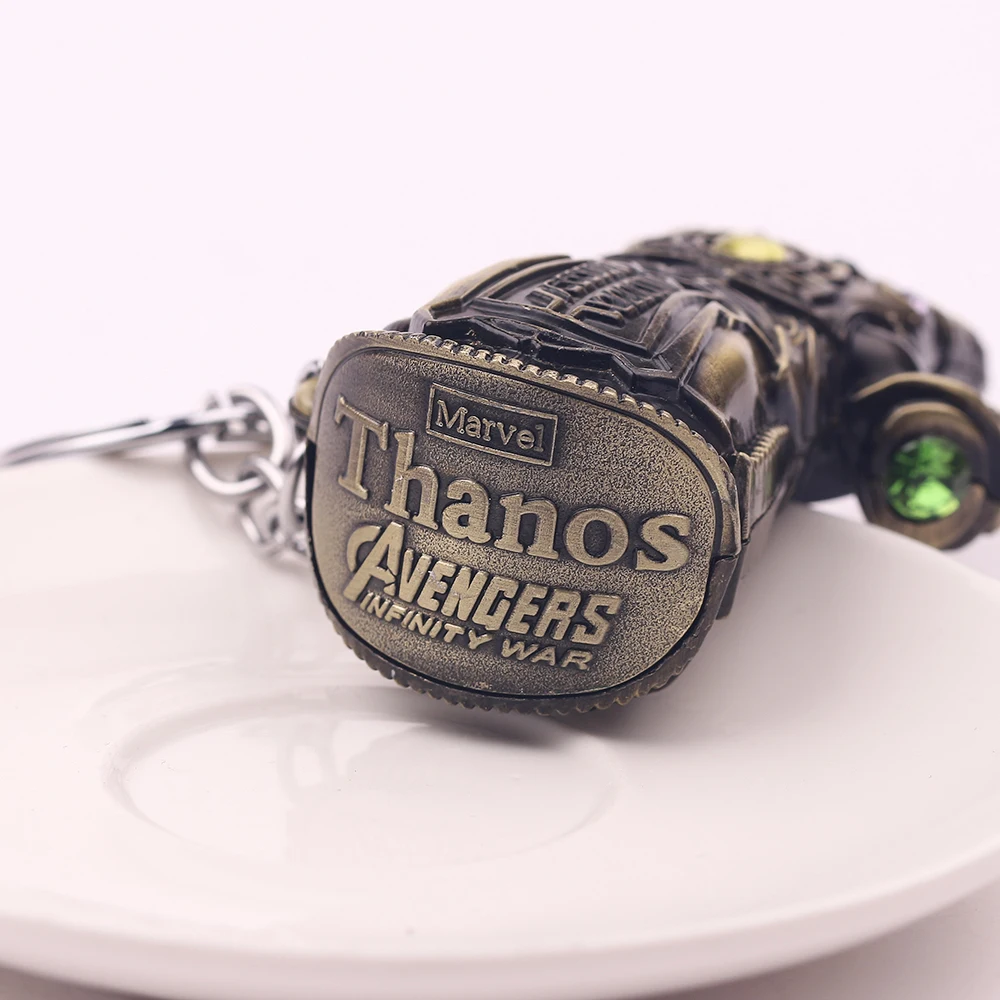 Marvel Thanos Infinity Glove Gauntlet Keychain Keyring Metal Portable Beer Bottle Opener Keychain Wedding Party Favor Gifts