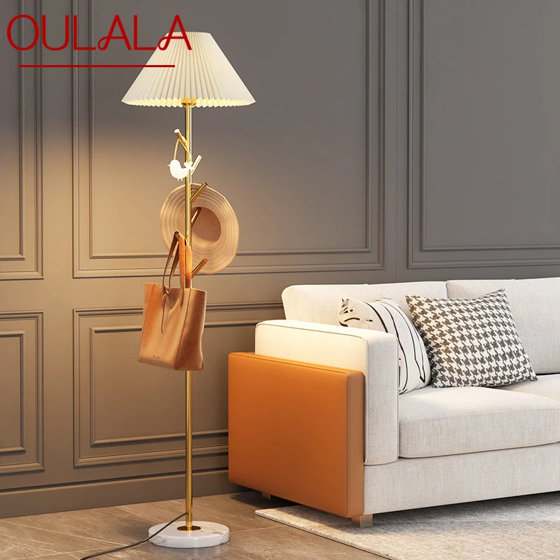 

OULALA Nordic Floor Lamp Fashionable Modern Family Iiving Room Bedroom Creativity LED Decorative Standing Light