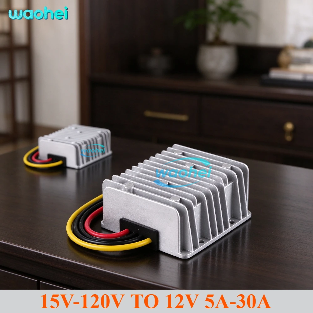 Reliable DC DC Step Down Converter 24V 48V 72V 84V 96V 100V To 12V 5A 10A 12A 15A 20A 30A Voltage Regulator Buck Module for Cars