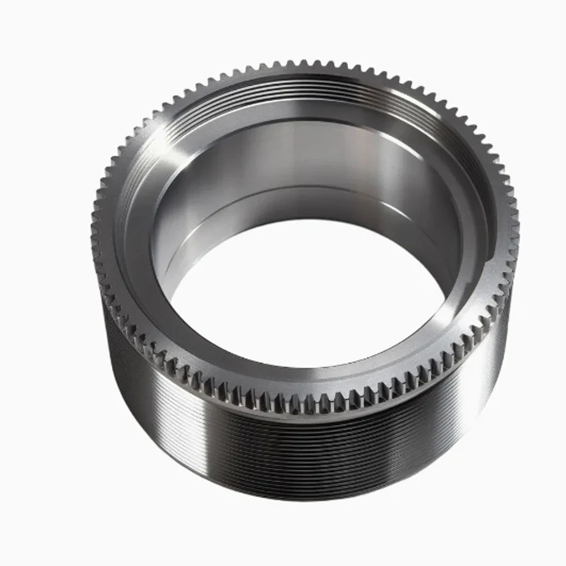 5 Axis CNC Process Machined CNC Machine Parts  Stainless Steel Precision Gear Ring