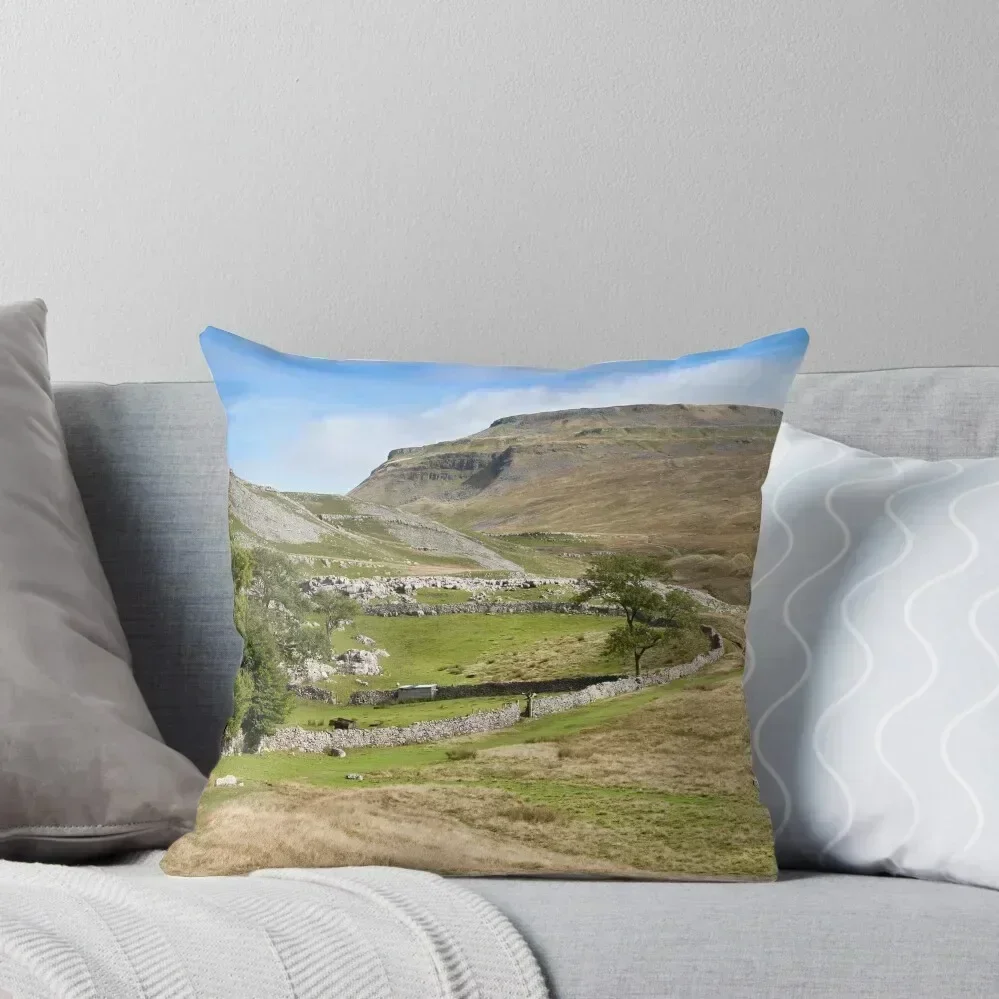 Ingleborough in the Yorkshire Dales Throw Pillow Decorative Cushion luxury throw pillow covers Marble Cushion Cover pillow