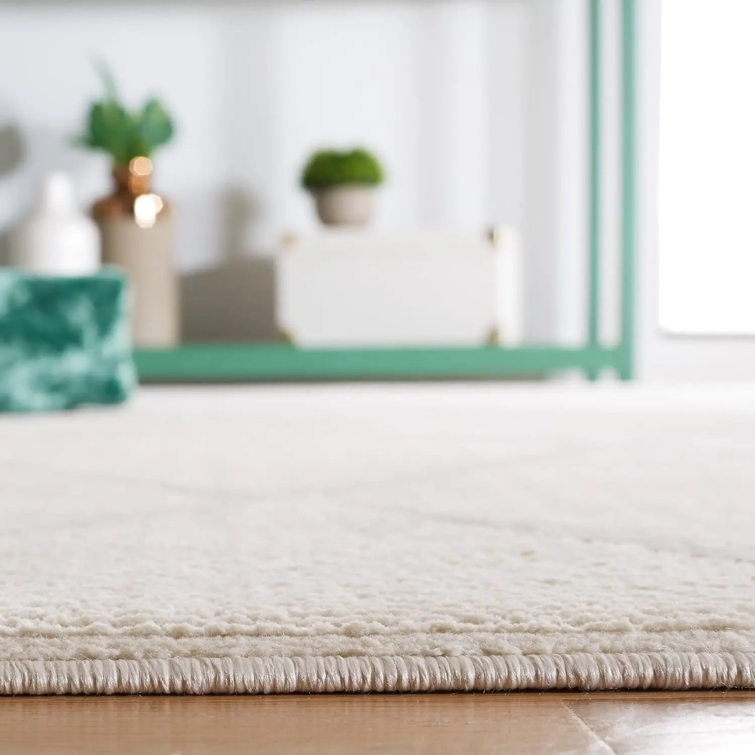 Safavieh Revive Collection Area Rug - 8' X 10', Ivory, Solid Design, Non-Shedding & Easy Care, Ideal For High Traffic Areas In