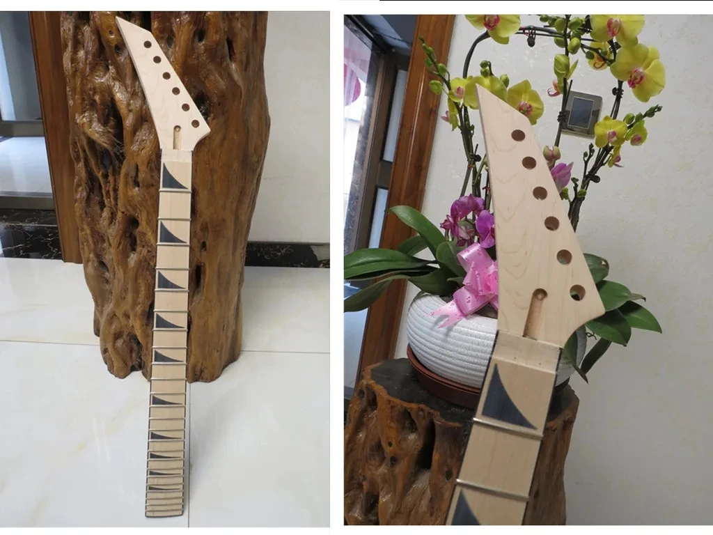 

unfinished DIY Electric Guitar head neck , Left handed , One piece guitar head neck for guitar DIY ,scale length 648mm