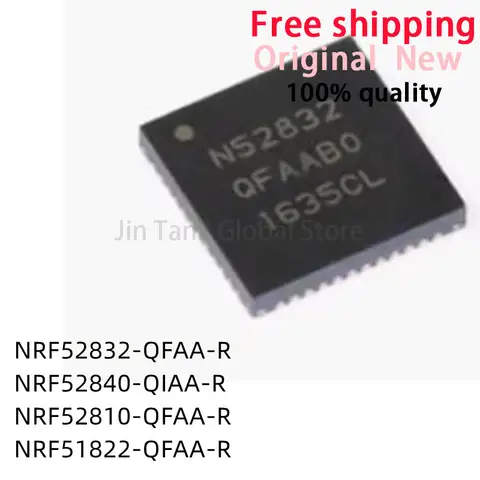 5Pcs NRF51822 NRF52810 NRF52840 NRF52832 NRF52832-QFAA-R NRF52840-QIAA-R NRF52810-QFAA-R NRF51822-QFAA-R QFN IC Stock Wholesale