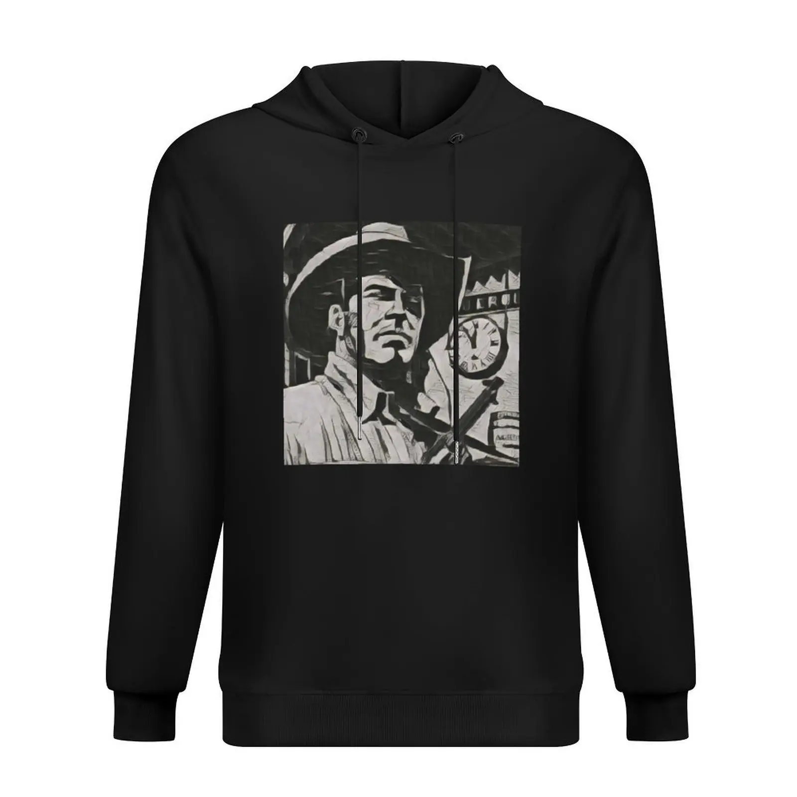 

Tex Willer Artistic Illustration Guernica Style Hoodie men's sweat-shirt mens clothing anime clothing hoodie graphic