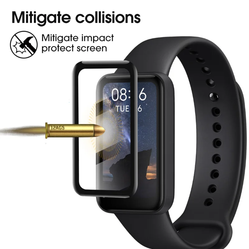 Ekran zegarka HD folie ochronne dla Xiaomi Redmi Band Pro ochrona przed zarysowaniem pełna osłona akcesoria Smartwatch (nie szkło)