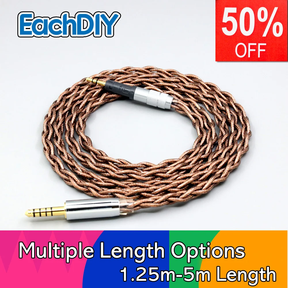 

99% 24k Gold 7n Pure Silver Graphene Shield Earphone Cable For Audio Technica ATH-M50x ATH-M40x ATH-M70x ATH-M60x LN008554