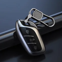 Titanium Gray for MG 4 2023 Mg4 Ev MG HS GT ZS EV ZX MG5 MG6 Smart Remote Car Key Case Cover Keychain Holder Fob Bag Accessories