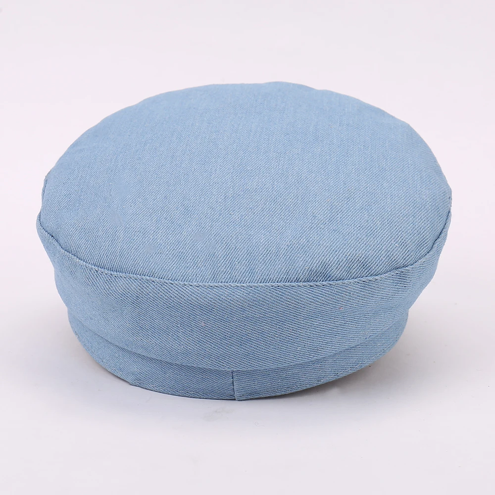 ファッションスカルヘッドサークルチェーンメタルタグ装飾カジュアルフラットキャップ秋の新作トレンド意識の高いスタイリッシュなアクセサリー