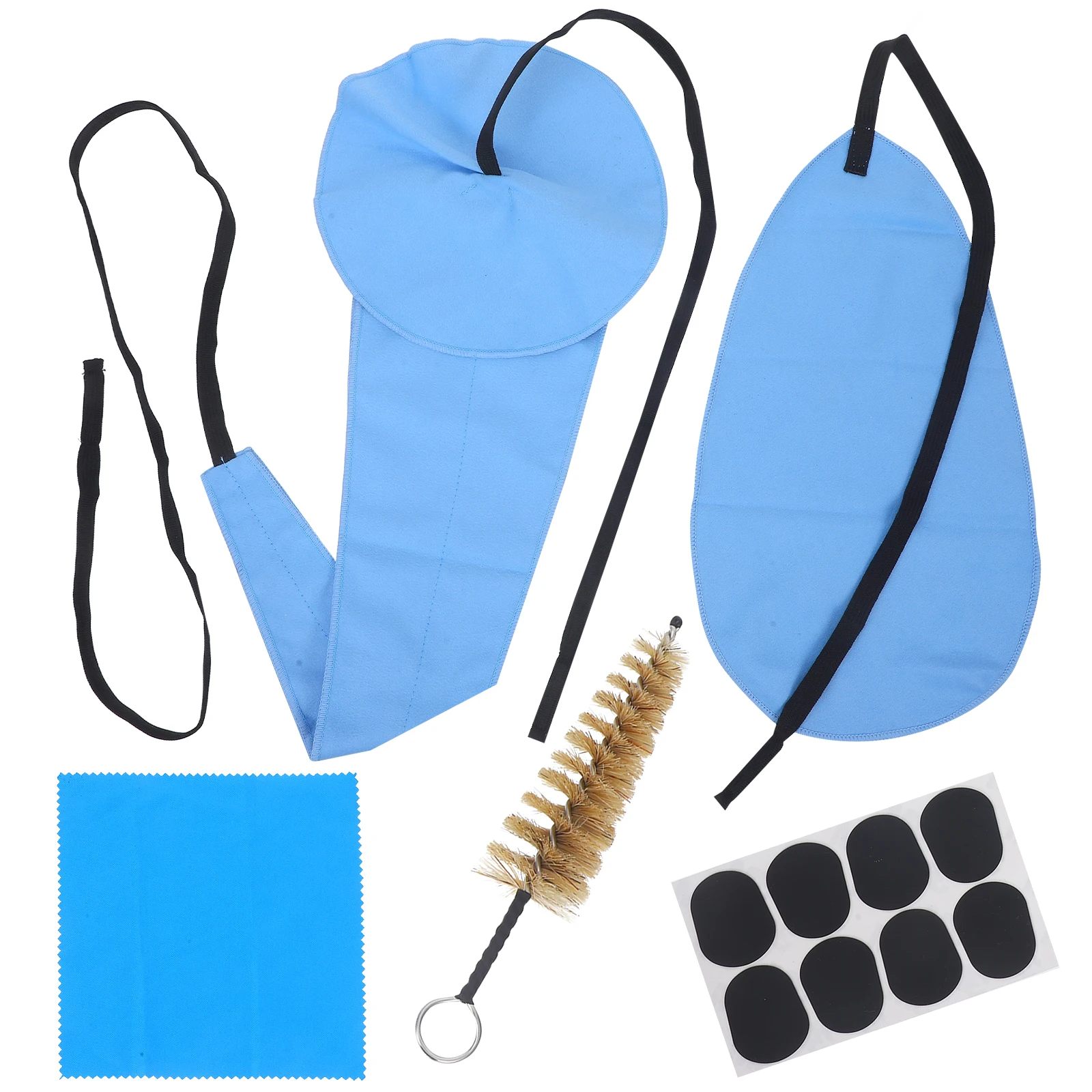 

Sax Cleaning Tools Tenor Saxophone Kit Cloth Brushes Cleaner Blue Music Instruments