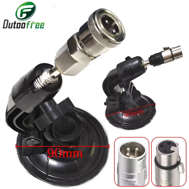 

Suction Cup Mount 3XLR XLR Connector Suction Cup Angle Adjustable 65mm/90mm Suction Cup Bracket Accessories Optional