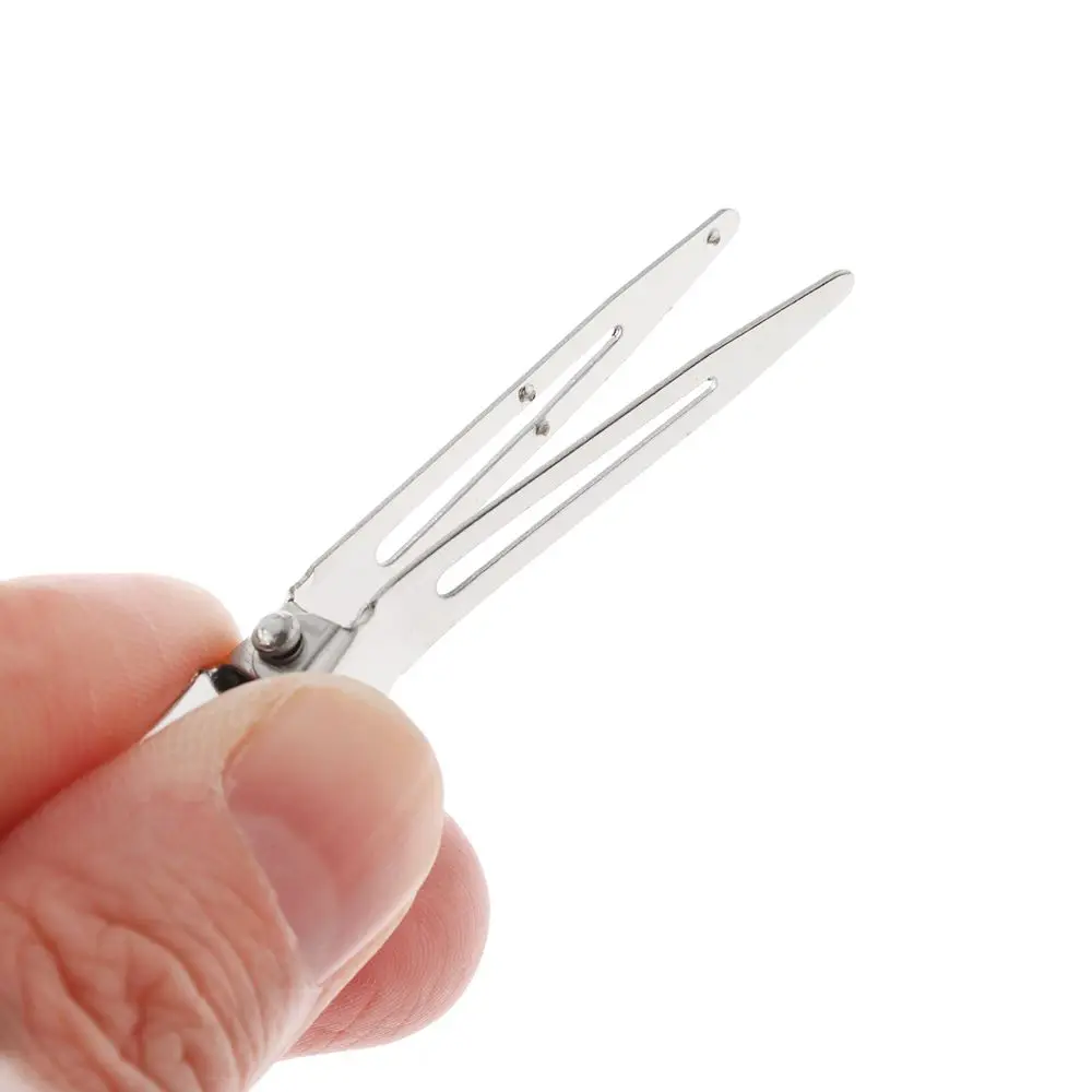 24 قطعة من مشبك تصفيف الشعر بدون تجعد ولا ينحني، مشبك مكياج سلس