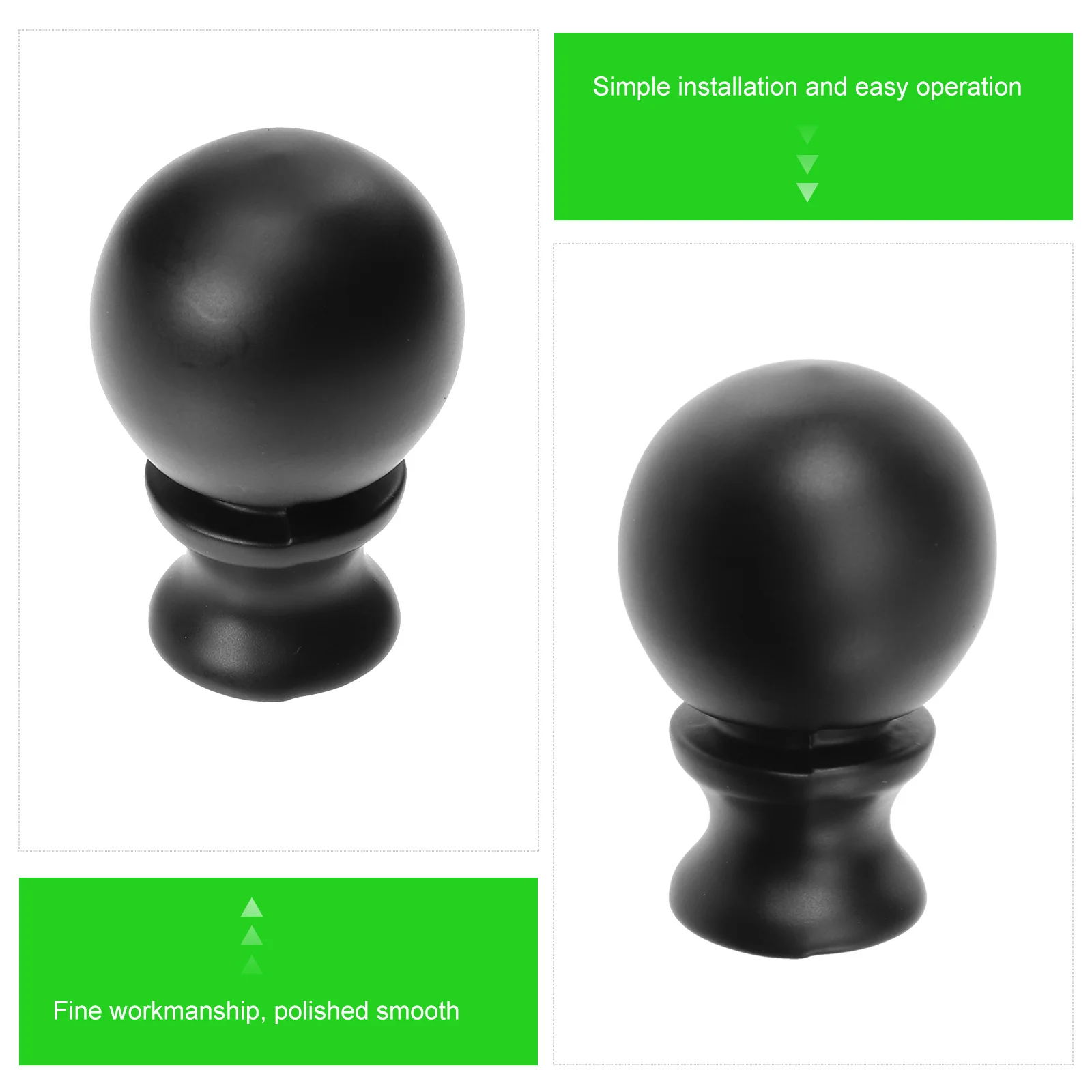 

4Pcs Lamp Finial Decorative Caps Stylish Retro Design Lamp Accessories for Table Floor Light Home Bar Living Room