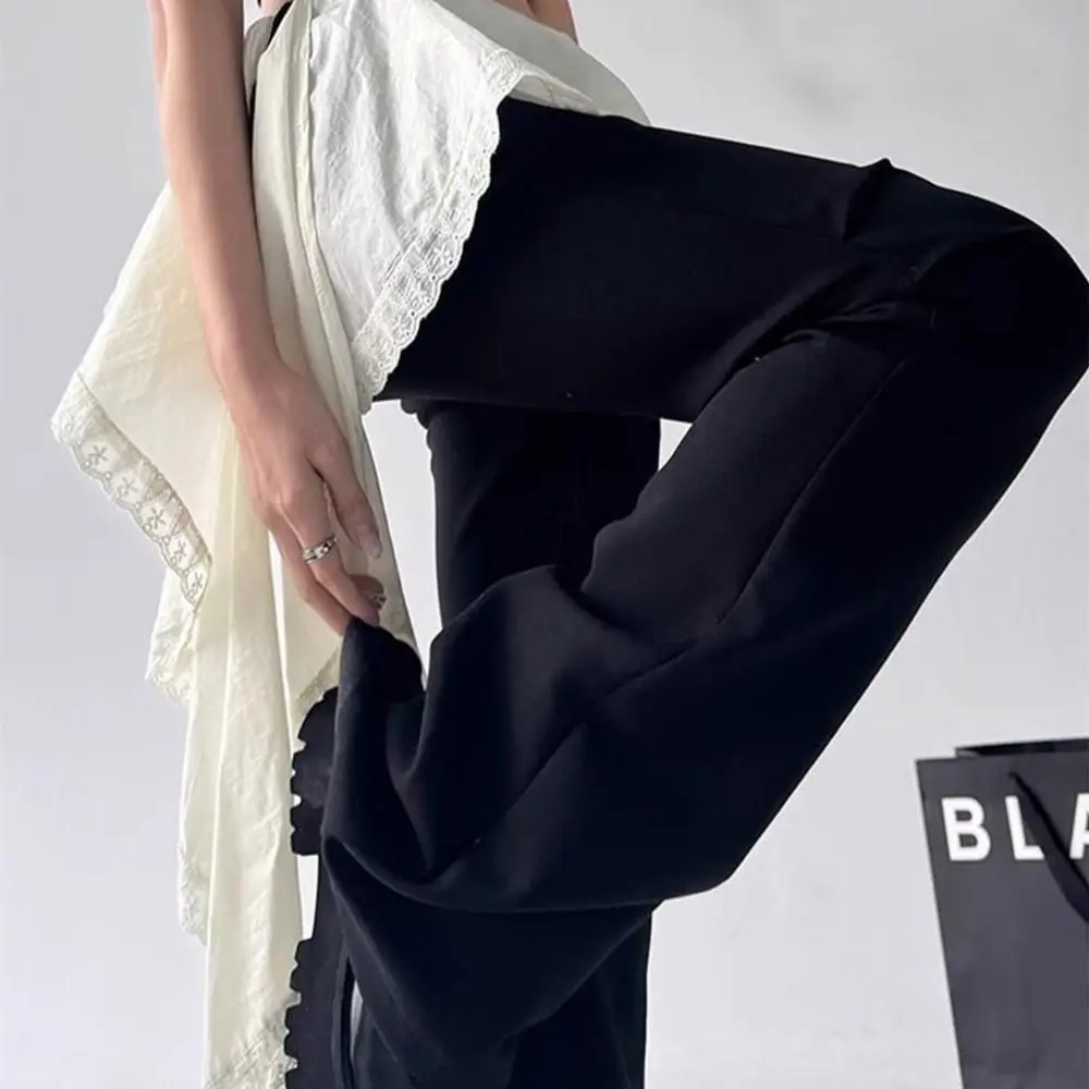 

Jeans Pants Decor Irregular Lace Mini Skirt See Through Harajuku Ruched Skirts High Waist Lace-up Design Butt Curtain