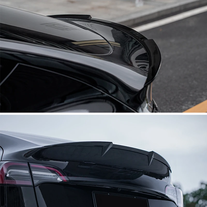 Customized Carbon Fiber Spoiler Tail Rear Racing for Tesla Model 3 Dry Carbon Boot Lip Rear Trunk Lid Spoiler Tail Wing Spoiler