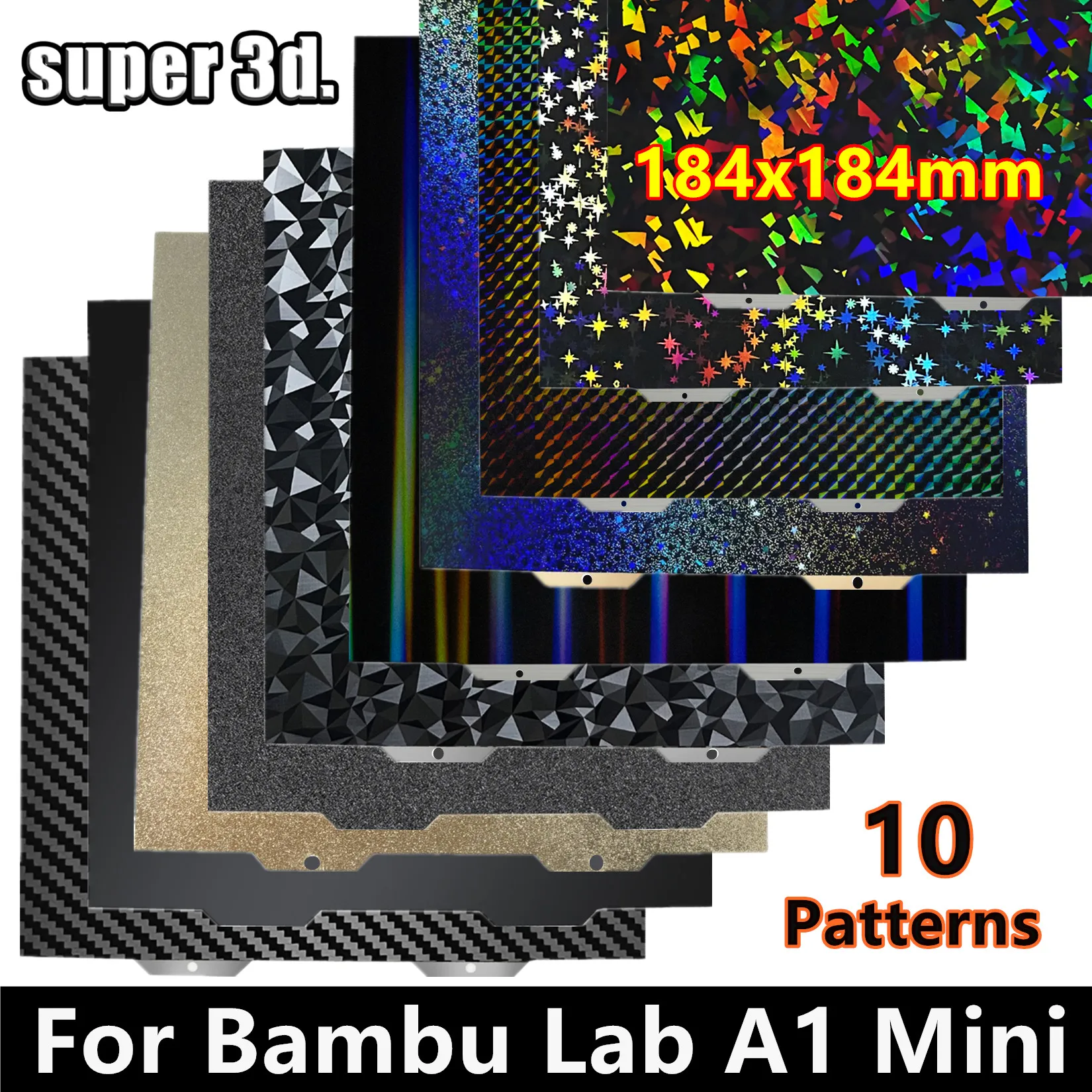 

Для Bambu Lab A1 Mini 3D принтер сборка пластина Двусторонняя PEO PET Магнитный пей стальной лист для A1 Mini Bambu Lab PEY Подогреваемая кровать