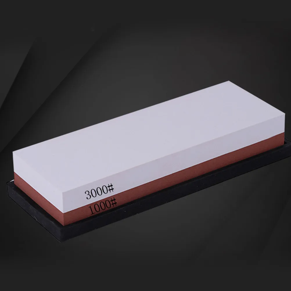 

1 шт. Двусторонний точильный камень из белого корунда, износостойкий, для заточки кухонных ножей, для домашнего использования