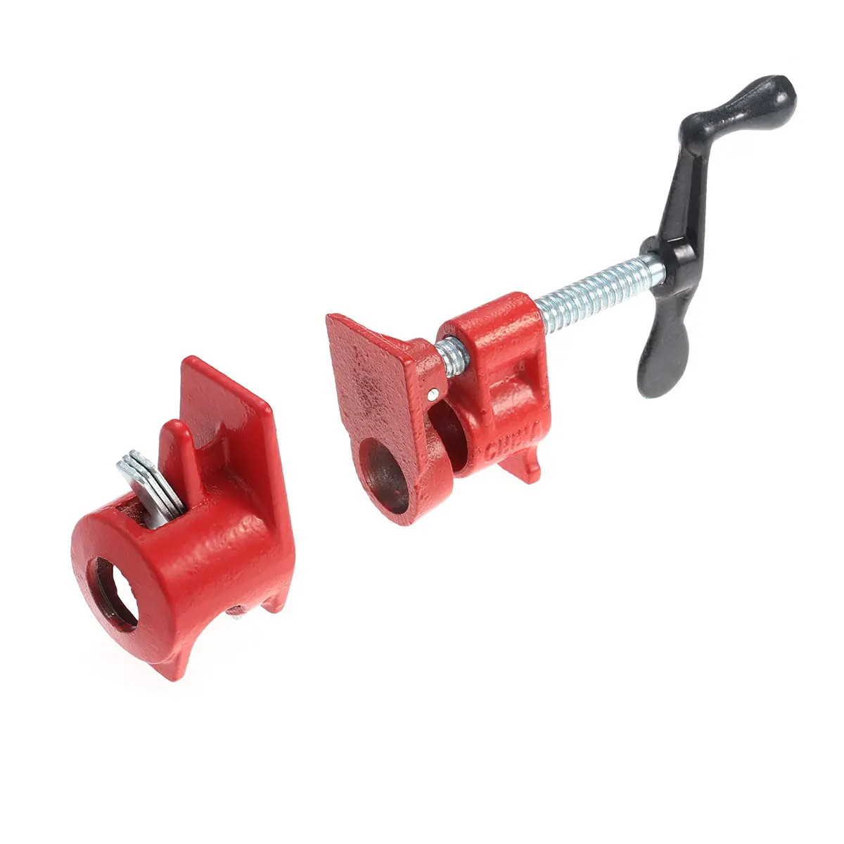 1/2 Wood Gluing Clamp Set Heavy Duty Woodworking Cast Iron for Woodworking Water Jointed Board (Red)