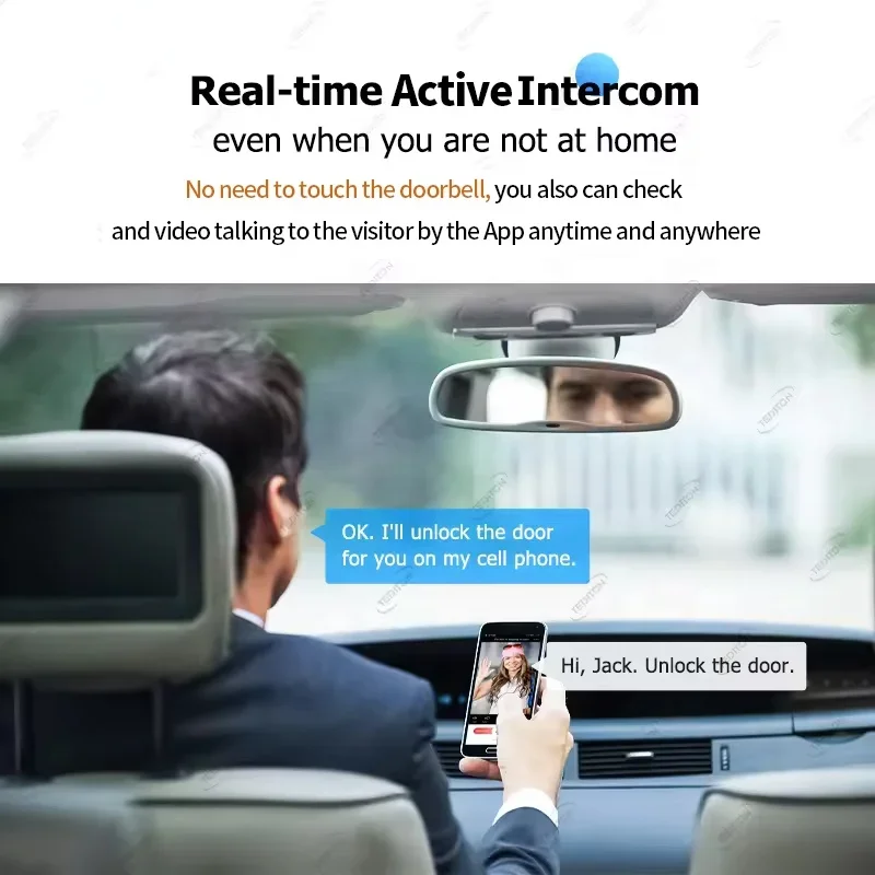 Manufacturer Price 3D Face Recognition Active Intercom Digital Locks Wifi  cam era  Biometric Fingerprint NFC Smart Door Lock