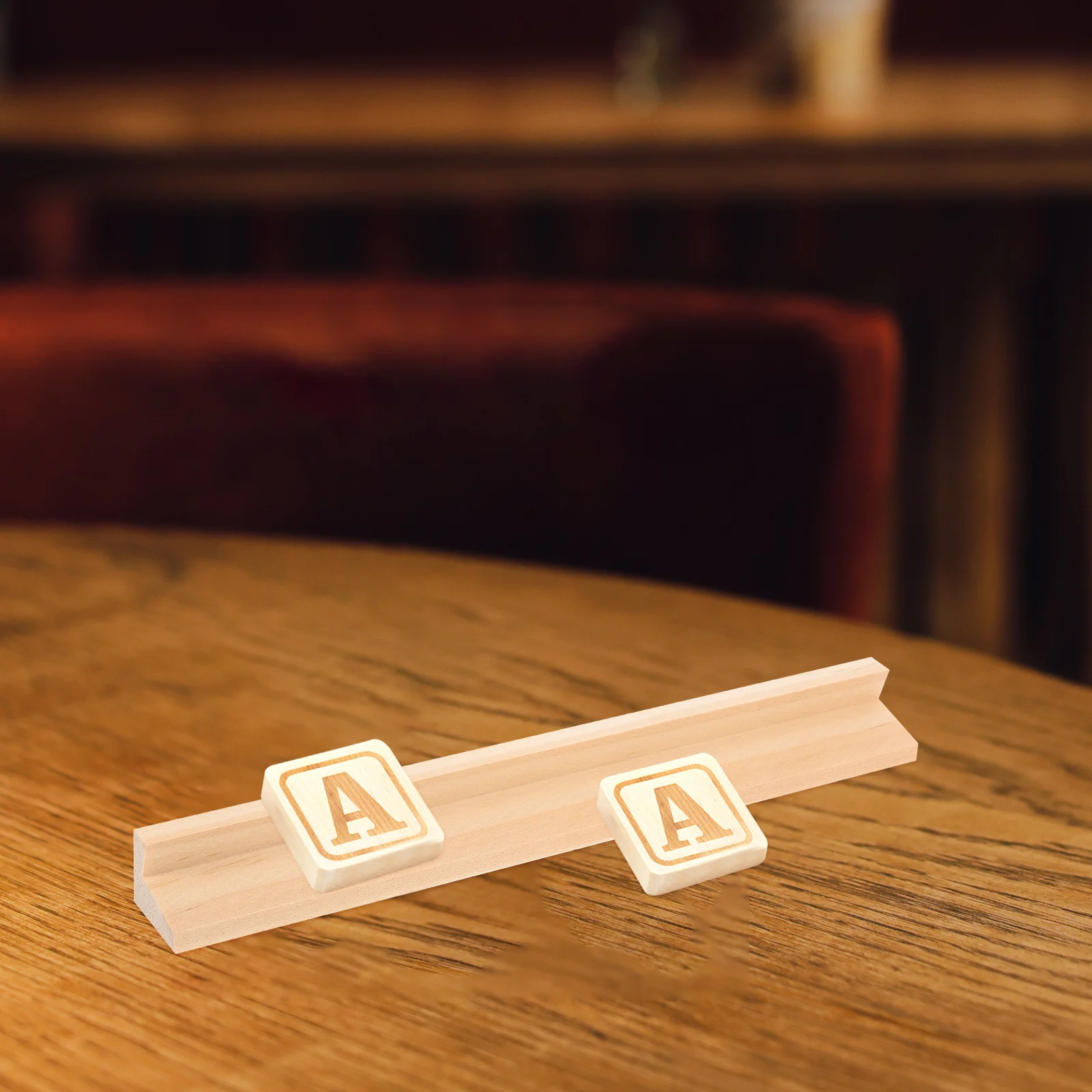 

10 Pcs Decoration Wood Letters Display Stand Aldult DIY Crafts Bamboo English Base Batten Support Bracket Office