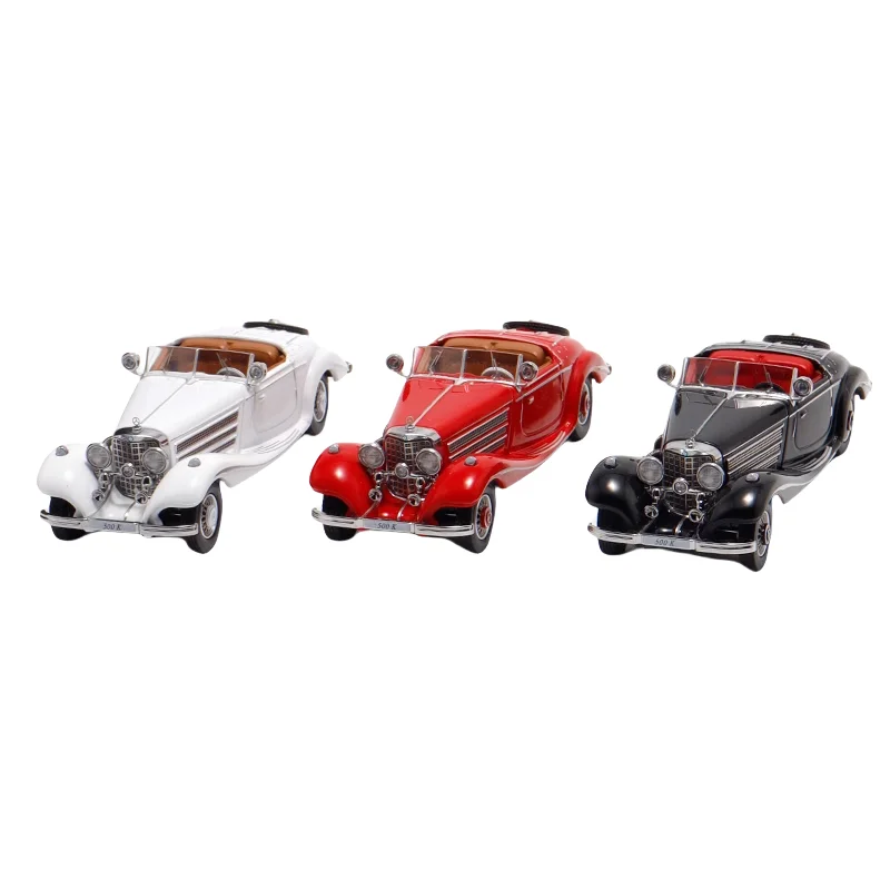 

Liberty 1:64 Benz Convertible Mercedes-Benz 500K alloy static model, children's collection toys, for children's holiday gifts.