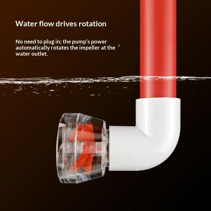 360° Rotation Aquarium Fish Tank Wave Maker Rotary Pump Head Tool Automatic Rotating Wave Making For Water Pumps Accessories