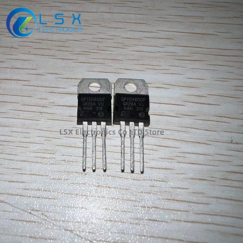 10PCS GP15H60DF STGP15H60DF MOS Field Effect Tube TO-220 Brand New Original Imported