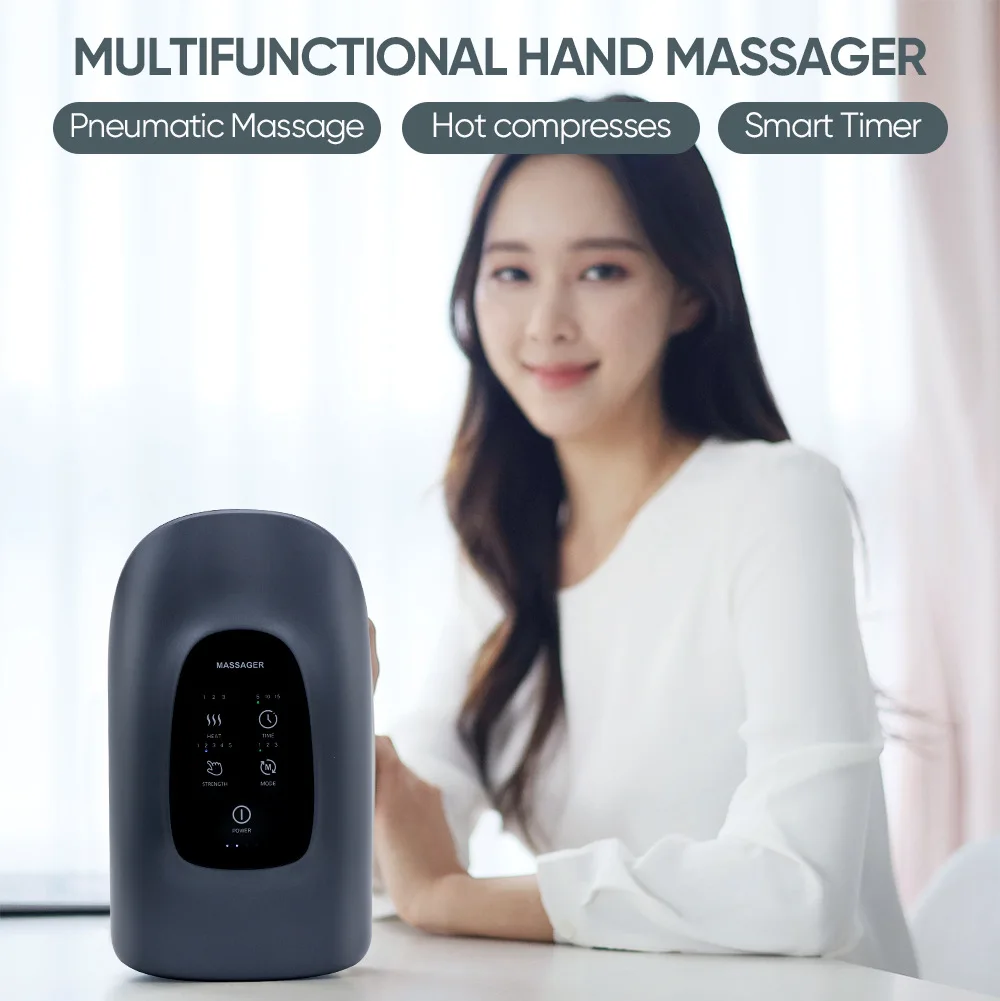 

New Hand Massager Air Bag Heating Compress Vibration Meridian Pressing Kneading