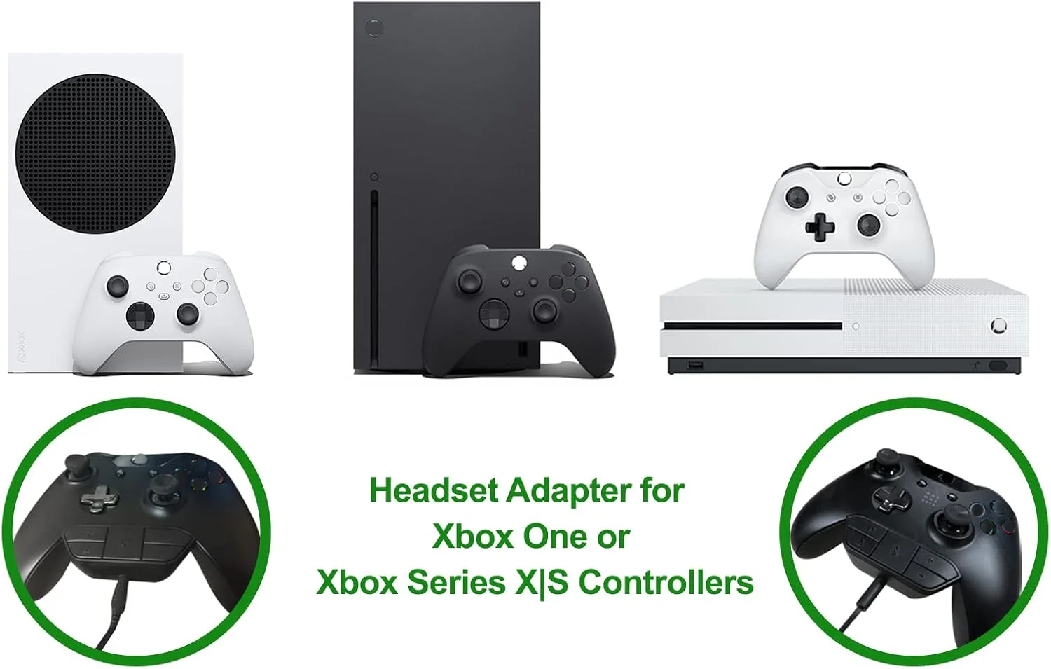 محول سماعة رأس ستيريو/ميكروفون MC-X001 لأجهزة Xbox One/One S/Elite1&2. مجموعة الصوت لسلسلة Xbox X | وحدات تحكم S، Xbox One