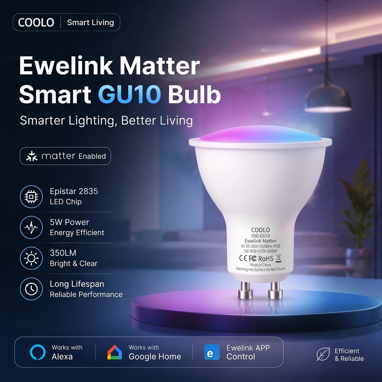 lampada-led-inteligente-ewelink-matter-wifi-gu10-5w-dimerizavel-16-milhoes-de-cores-rgb-branco-quente-branco-frio-compativel-com-apple-home-alexa-google-e-alice