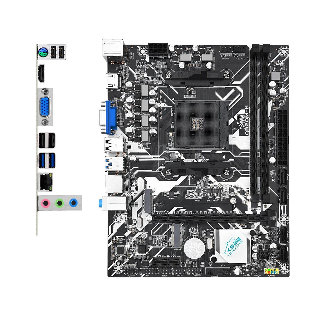 مجموعة اللوحة الأم JINGSHA A320 APU A10 9700 DDR4 16GB 2400MHz ذاكرة الوصول العشوائي المكتبي AM4 اللوحة الأم للمكتب الفعال