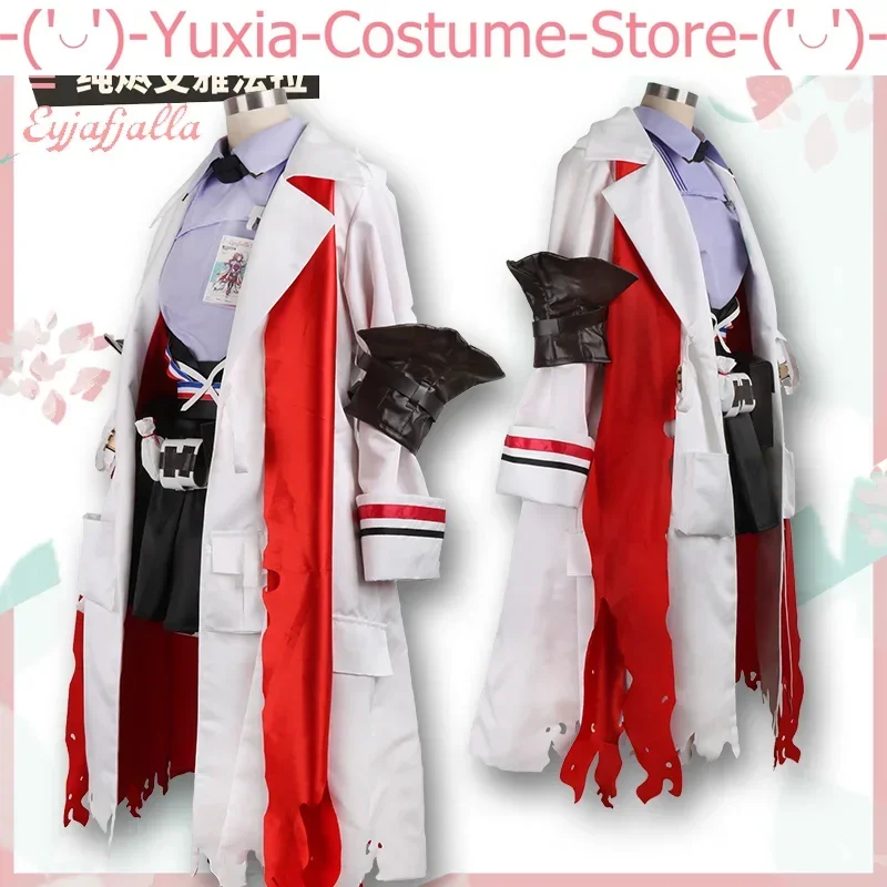 Arknights Eyjafjalla The Hvít Aska Ladies Cosplay Costume Cos Game Anime Party Uniform Hallowen Play Clothes Clothing