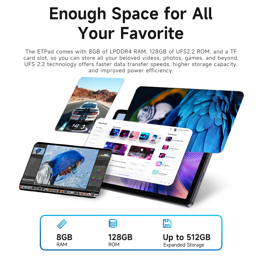 Acer Gadget e10 ETPad Tablet 10.95-inch WidevineL1 1080P Display