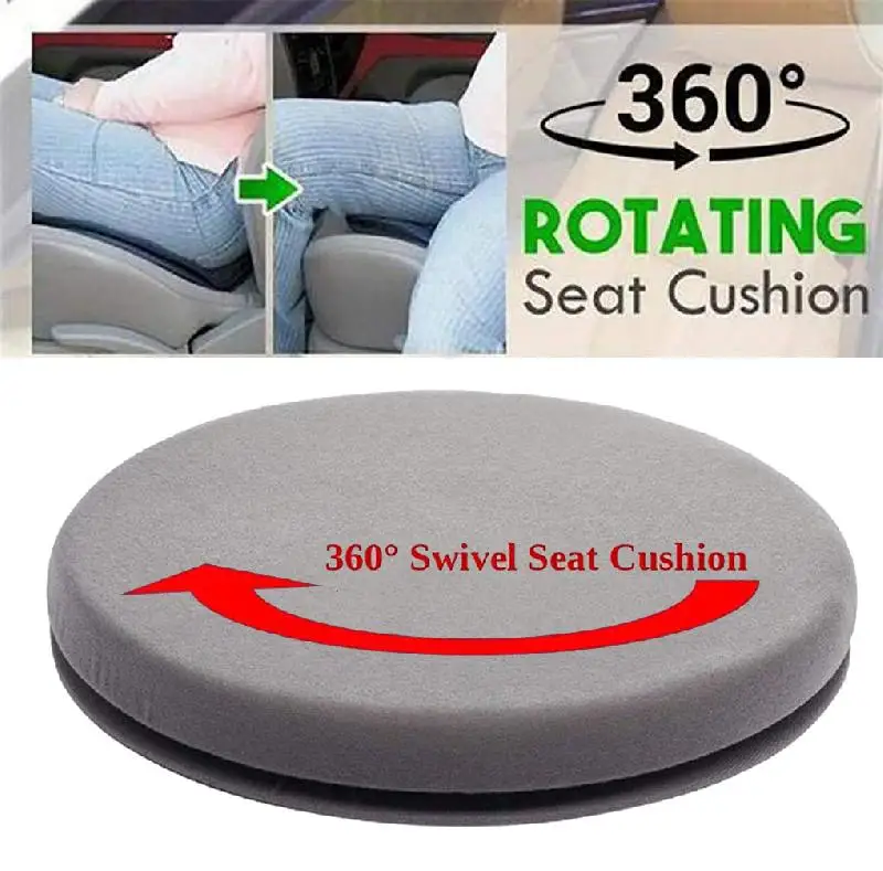 

Anti-skid Car Chair Seat Cushion Soft Solid Revolving Cushion Memory Foam Mat Car Seat Cushion 360 Degree Rotating Swivel