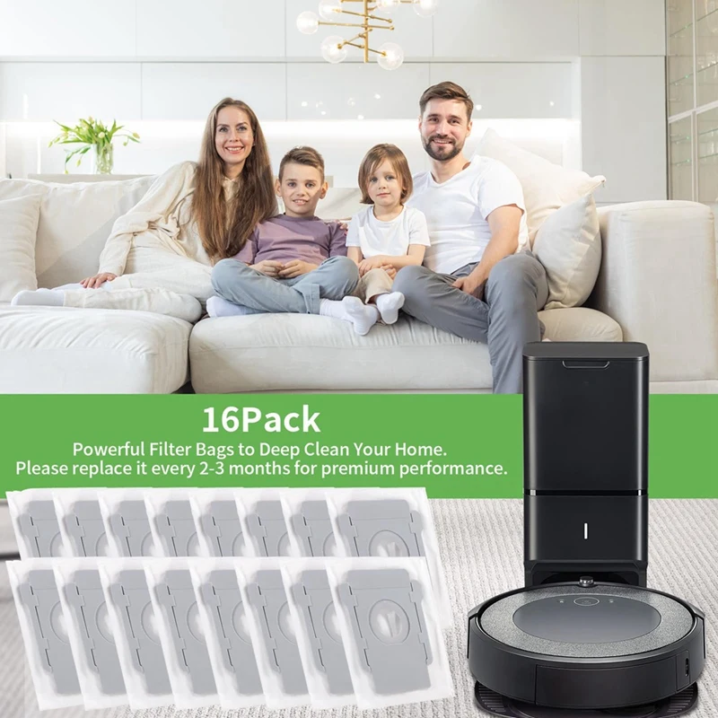 Bolsas de aspiradora para Irobot Roomba I7/I7 + I7 Plus/I3 +/I3 Plus /I4 +/I6 +/I6 Plus /I8 18 +/J7 J7 +/S9 reemplazo S9 + S9 Plus