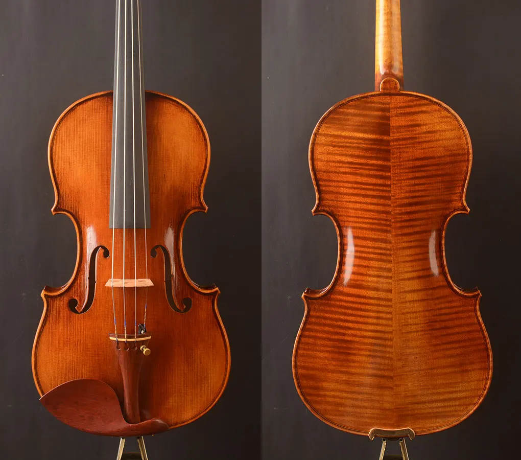 Master Piece!Full size  Violins for professional play or Soloists, Strad model！ free case and bow