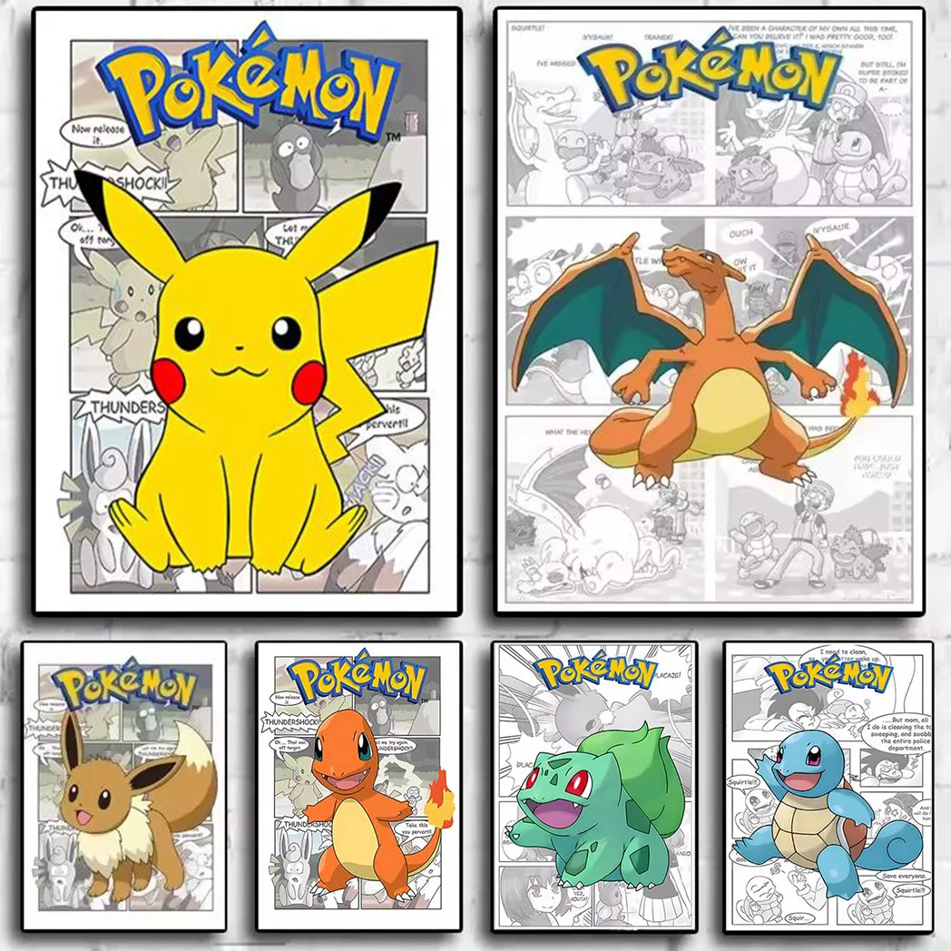 

Japanese Classic Anime Wall Art Posters Cartoon Character Room Home Decoration Canvas Painting Collection Picture Printing Mural