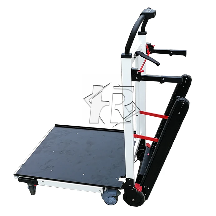 Power Motorized Tracked Type Foldable Stair Climbing Trolley Portable Stair Climbing Hand Truck