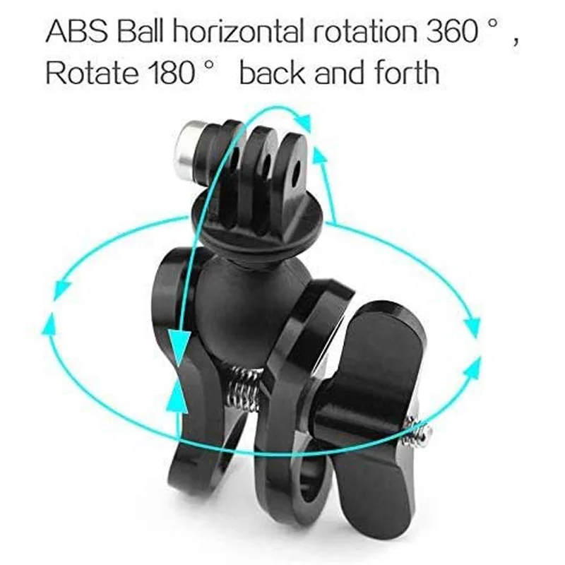 Go Pro 12 Portable Ram Mount Ball For Insta 360 Tripod Head Base Adapter For Dji Osmo Sjcam Gopro Hero 11 9 7 Camera Accessories