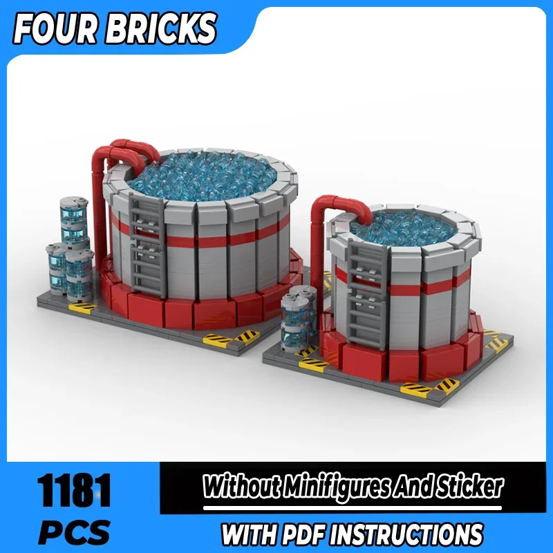 

Moc Building Blocks Ore Silo & Large Ore Silo Model Technology Brick DIY Assembly City Street View Toy Children Holiday Gift