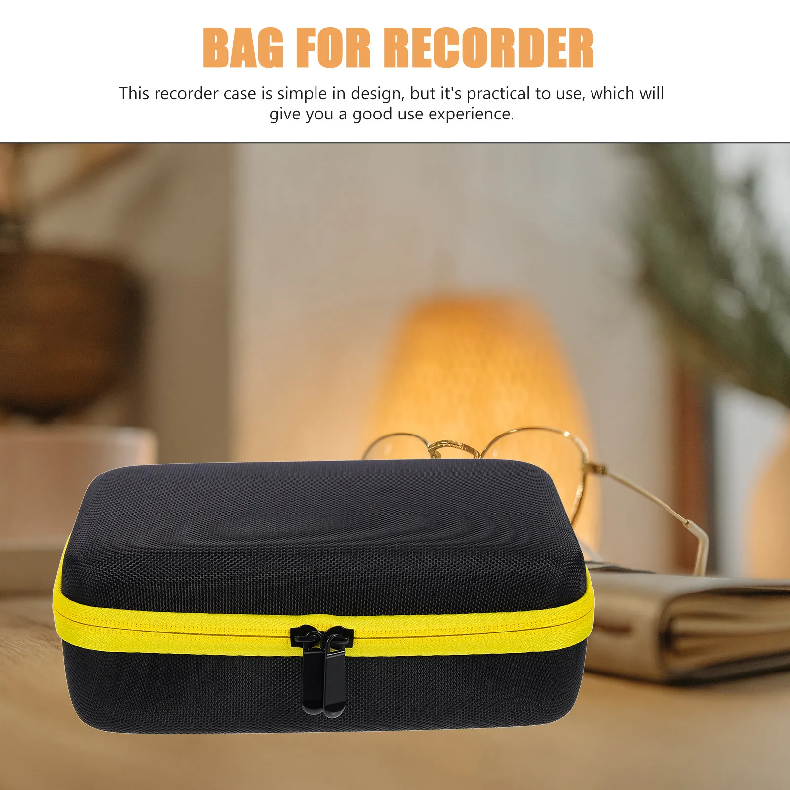 Shockproof Eva Recorder Case Handheld Recording Machine Storage Bag Portable Protective Carry Pouch Compatible