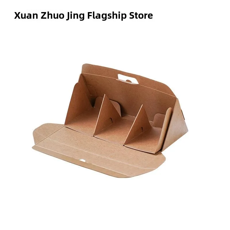 White  Kuehlor Packaging Box Japanese Style Simple Western Pastries Box for Small Cakes 3 Pieces 6 Pieces Pack - view 5