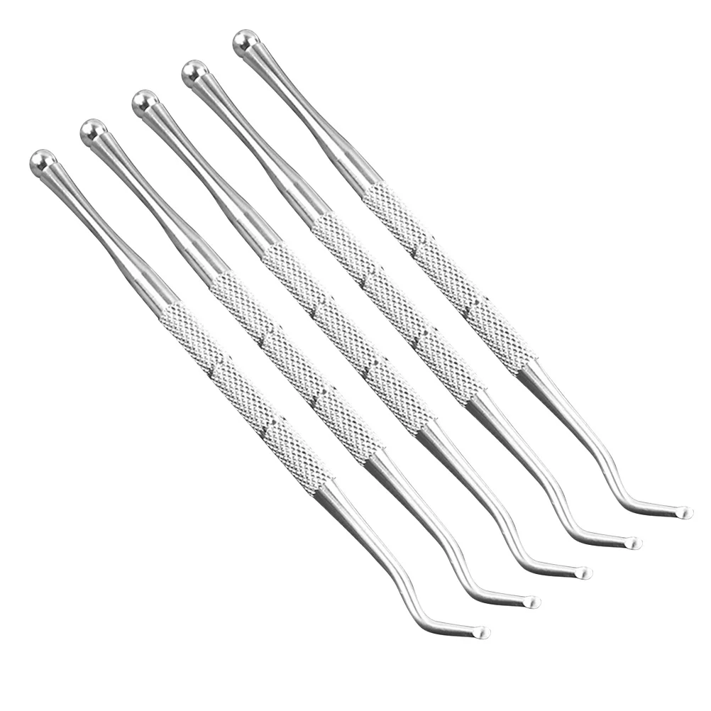 

5 Pcs Toenials File Stainless Nail Tools Pedicure Single Head Metal for Home