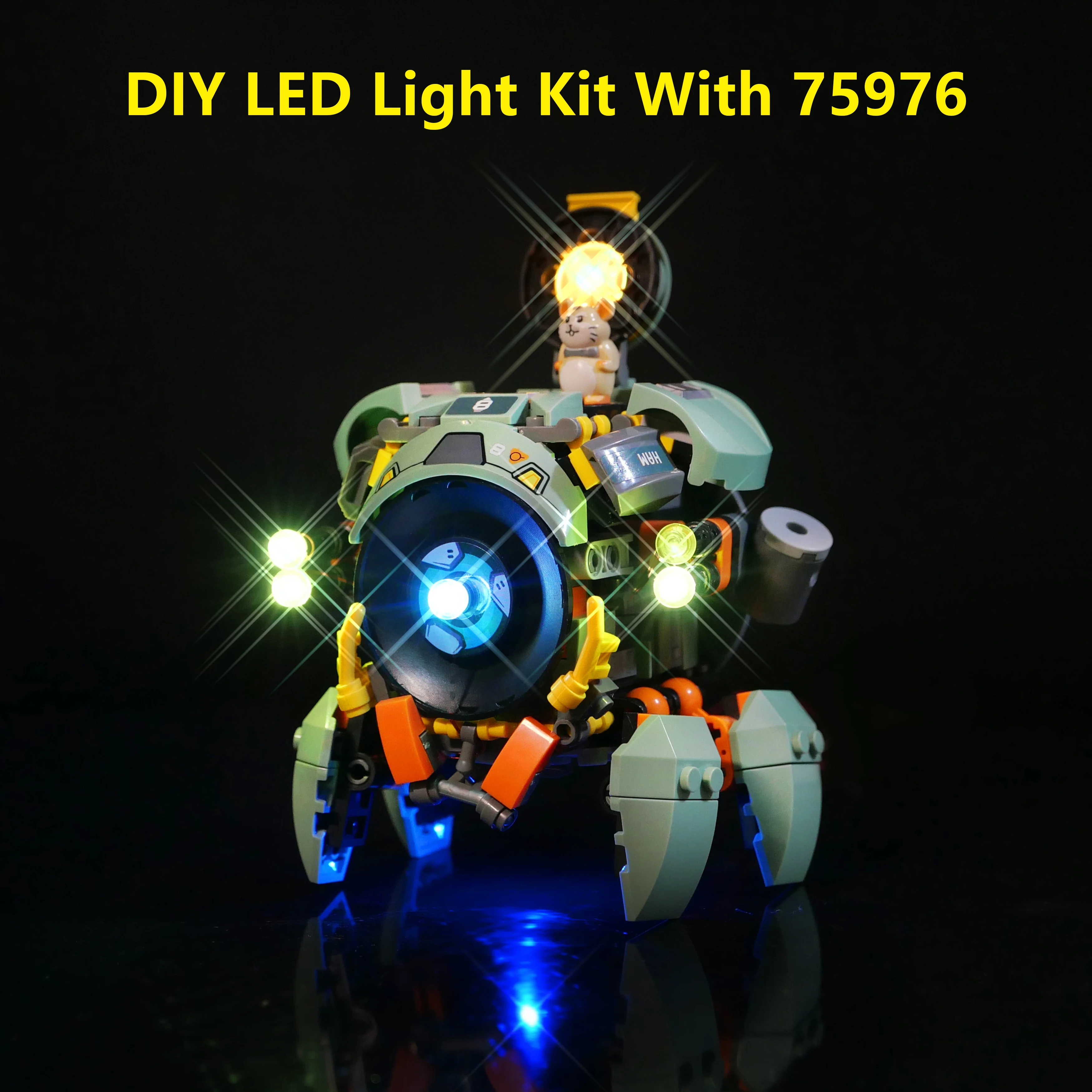 

DIY LED Light Kit Compatible with 75976 Wrecking Ball Hamster Building Block Model Remote Control Lighting Accessories Display